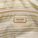 PRADA Tote Bag Nylon Brown Gold Tone Auth 213789-17
