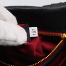 Miu Miu Matelasse Hand Bag Leather Black Gold Tone Auth 213792V-26