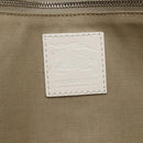 BURBERRY Nova Check Tote Bag PVC Leather Beige Silver Auth 213794A-16