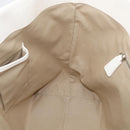 BURBERRY Nova Check Tote Bag PVC Leather Beige Silver Auth 213794A-19