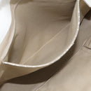 BURBERRY Nova Check Tote Bag PVC Leather Beige Silver Auth 213794A-21