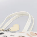 BURBERRY Nova Check Tote Bag PVC Leather Beige Silver Auth 213794A-8