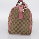 GUCCI GG Canvas Web Sherry Line Hand Bag 2way Beige Gold 247205 Auth 213795A-4