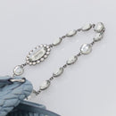 Miu Miu Matelasse Chain Shoulder Bag Leather 2way Light Blue Silver Auth 213798V-10