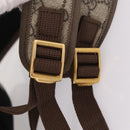 GUCCI GG Supreme Disney Three Little Pigs Backpack PVC Beige 552884 Auth 213800M-11
