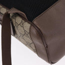 GUCCI GG Supreme Disney Three Little Pigs Backpack PVC Beige 552884 Auth 213800M-15