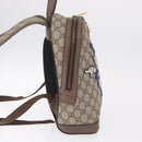 GUCCI GG Supreme Disney Three Little Pigs Backpack PVC Beige 552884 Auth 213800M-5