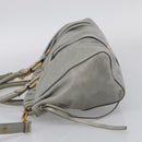 Miu Miu Vitellolux Hand Bag Leather 2way Gold Light Green Auth 213807M-4