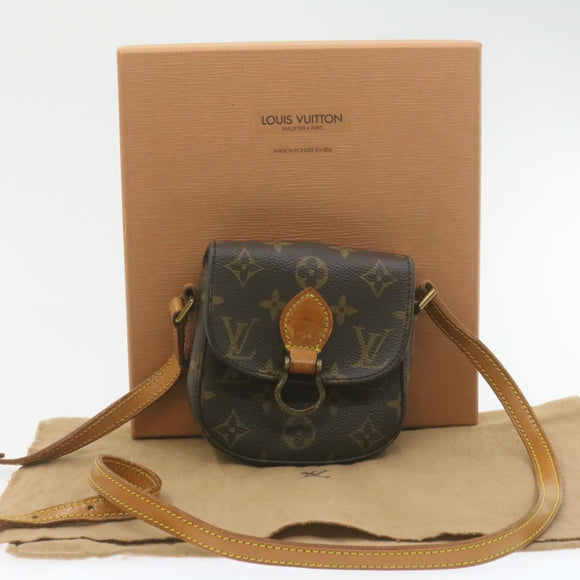 LOUIS VUITTON Monogram Bebe Saint Cloud Shoulder Bag M51245 LVAuth 21381A