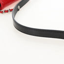 CHANEL Matelasse In Love Belt Bag Waist Bag Patent Black Silver CC Auth 213810SM-26