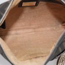 FENDI Zucca Canvas Celeria Shoulder Bag Brown Silver 8BT092 Auth 213811-17