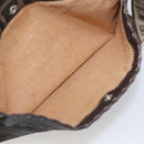 FENDI Zucca Canvas Celeria Shoulder Bag Brown Silver 8BT092 Auth 213811-22