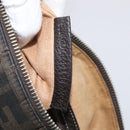 FENDI Zucca Canvas Celeria Shoulder Bag Brown Silver 8BT092 Auth 213811-23
