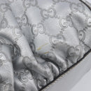 GUCCI GuccissimaGG Abbey Shoulder Bag Leather Silver 190525 Auth 213814V-14