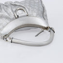 GUCCI GuccissimaGG Abbey Shoulder Bag Leather Silver 190525 Auth 213814V-7