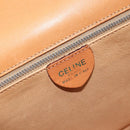 CELINE Macadam Hand Bag PVC Beige Gold Tone Auth 213815-17