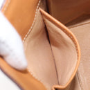 CELINE Macadam Hand Bag PVC Beige Gold Tone Auth 213815-23