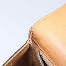 CELINE Macadam Hand Bag PVC Beige Gold Tone Auth 213815-24