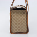 CELINE Macadam Hand Bag PVC Beige Gold Tone Auth 213815-4