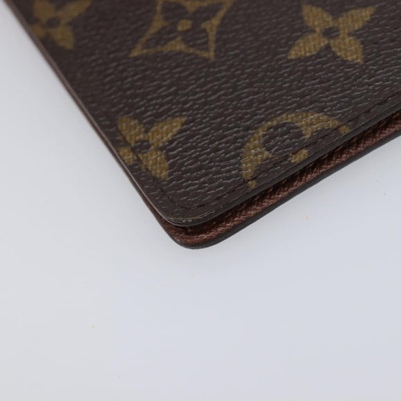 LOUIS VUITTON Monogram Agenda Poche Note Cover R20503 LV Auth 213816
