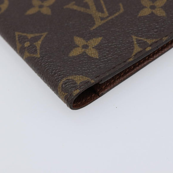 LOUIS VUITTON Monogram Agenda Poche Note Cover R20503 LV Auth 213816