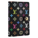 LOUIS VUITTON Multicolor Carnet de Val Mini Agenda Black M92652 LV Auth 213818V-1