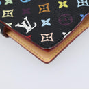 LOUIS VUITTON Multicolor Carnet de Val Mini Agenda Black M92652 LV Auth 213818V-11