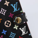 LOUIS VUITTON Multicolor Carnet de Val Mini Agenda Black M92652 LV Auth 213818V-12