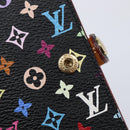 LOUIS VUITTON Multicolor Carnet de Val Mini Agenda Black M92652 LV Auth 213818V-18