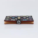 LOUIS VUITTON Multicolor Carnet de Val Mini Agenda Black M92652 LV Auth 213818V-4