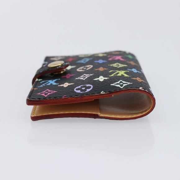 LOUIS VUITTON Multicolor Carnet de Val Mini Agenda Black M92652 LV Auth 213818V