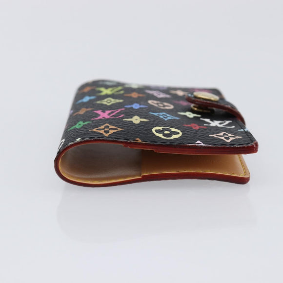 LOUIS VUITTON Multicolor Carnet de Val Mini Agenda Black M92652 LV Auth 213818V