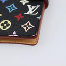 LOUIS VUITTON Multicolor Carnet de Val Mini Agenda Black M92652 LV Auth 213818V-8