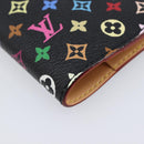 LOUIS VUITTON Multicolor Carnet de Val Mini Agenda Black M92652 LV Auth 213818V-9