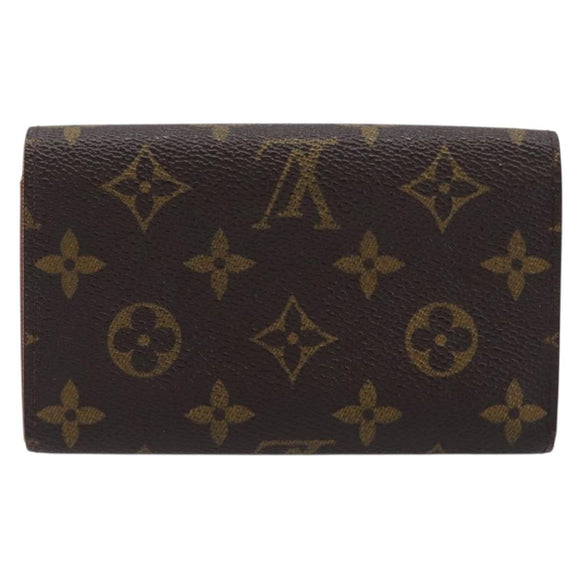 LOUIS VUITTON Monogram Porte Monnaie Billets Tresor Wallet M61730 LV Auth 213820