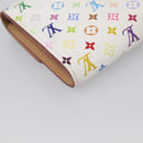 LOUIS VUITTON Monogram Multicolor Portefeiulle Sarah White M93532 LV Auth 213821-11