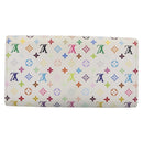 LOUIS VUITTON Monogram Multicolor Portefeiulle Sarah White M93532 LV Auth 213821-3