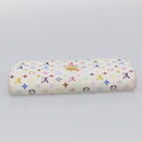 LOUIS VUITTON Monogram Multicolor Portefeiulle Sarah White M93532 LV Auth 213821-6