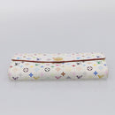 LOUIS VUITTON Monogram Multicolor Portefeiulle Sarah White M93532 LV Auth 213821-7