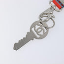 CHANEL Sports Line Neck Strap Canvas Light Blue Silver CC Auth 213824V-10