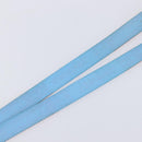CHANEL Sports Line Neck Strap Canvas Light Blue Silver CC Auth 213824V-14