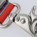 CHANEL Sports Line Neck Strap Canvas Light Blue Silver CC Auth 213824V-19