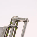LOUIS VUITTON Brooch Metal Lime Green Silver tone LV Auth 213825M-16
