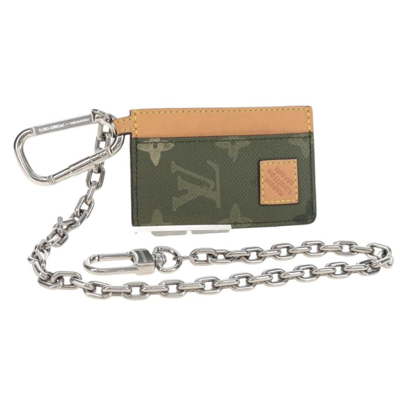 LOUIS VUITTON Monogram Surplus Chain Belt Pouch Card Case M03392 LV Auth 213826M
