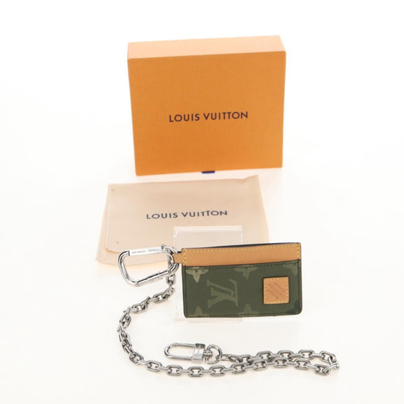 LOUIS VUITTON Monogram Surplus Chain Belt Pouch Card Case M03392 LV Auth 213826M