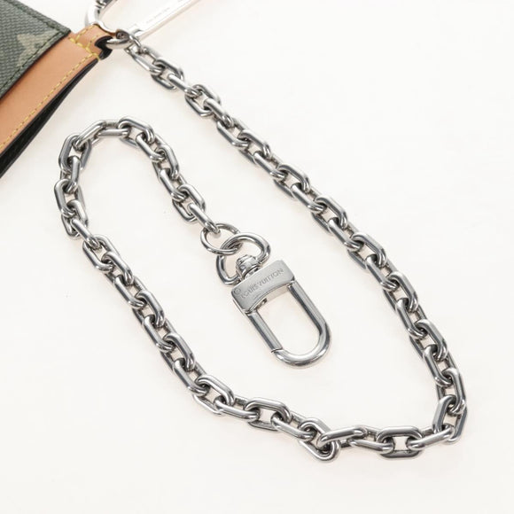 LOUIS VUITTON Monogram Surplus Chain Belt Pouch Card Case M03392 LV Auth 213826M