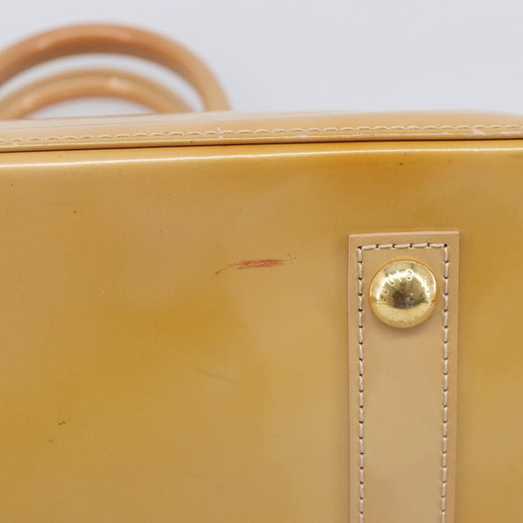 LOUIS VUITTON Monogram Vernis Alma PM Hand Bag Rose Florentin M91614 Auth 213827