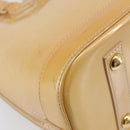 LOUIS VUITTON Monogram Vernis Alma PM Hand Bag Rose Florentin M91614 Auth 213827-16