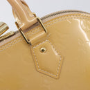 LOUIS VUITTON Monogram Vernis Alma PM Hand Bag Rose Florentin M91614 Auth 213827-18