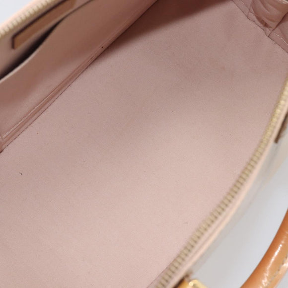 LOUIS VUITTON Monogram Vernis Alma PM Hand Bag Rose Florentin M91614 Auth 213827